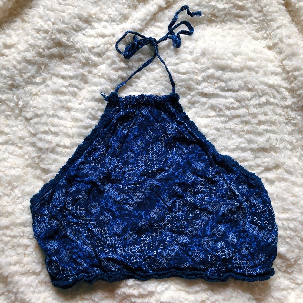 Kendall and Kylie halter cropped top